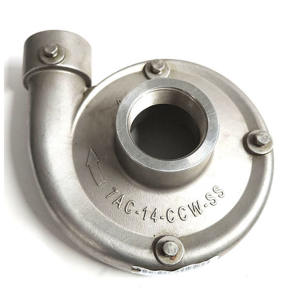 7AC-14-CCW-SS, VOLUTE, 2" x 1.5" NPT, STAINLESS STEEL, CCW