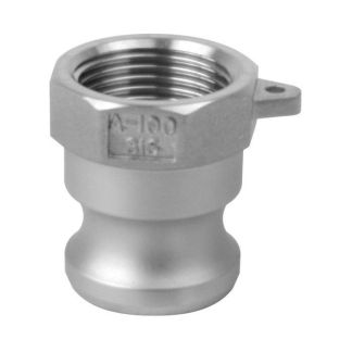 100ASS, 1" A STYLE CAM COUPLER STAINLESS STEEL