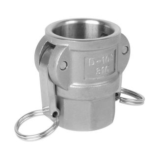 075DSS, 3/4" D STYLE CAM COUPLER STAINLESS STEEL