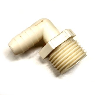 EL3410GP, GARDEN HOSE THREAD X 1" BARB 90° ELBOW