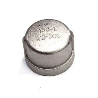 7CAP100, 1" FPT CAP STAINLESS STEEL