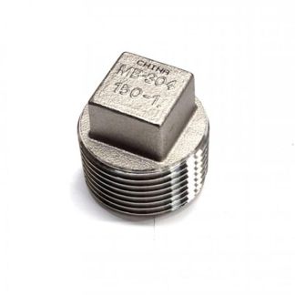 7F100, 1" MPT PLUG STAINLESS STEEL
