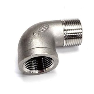 7SE100-90, 1" MPT X 1" FPT STREET ELBOW 90° STAINLESS STEEL