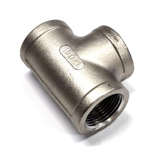 7TT12, 1/2" FPT TEE STAINLESS STEEL