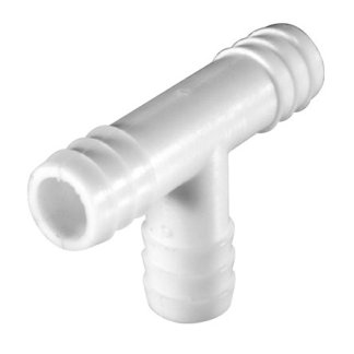 T3412, NYLON HOSE BARB TEE 3/4" x 1/2" x 1/2"