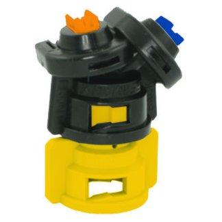 TADF02, SIZE 02 110° TURBODROP DUALFAN SPRAY TIP NOZZLE YELLOW