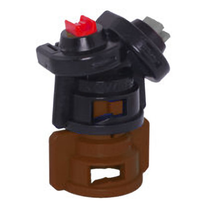 TADF05, SIZE 05 110° TURBODROP DUALFAN SPRAY TIP NOZZLE BROWN
