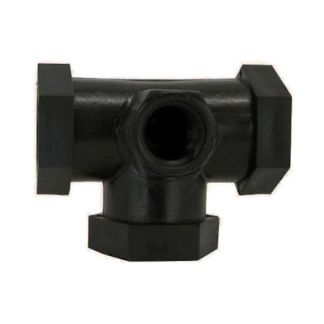 TT1214P POLY TEE 1/2" FPT W/ 1/4" FPT GAUGE PORT