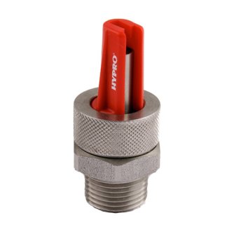 XT080, BOOM XTENDER NOZZLE 1/2" MPT STAINLESS RED