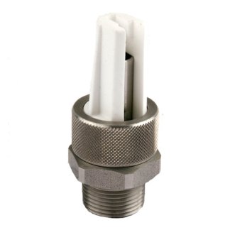 XT167, BOOM XTENDER NOZZLE 3/4" MPT STAINLESS WHITE