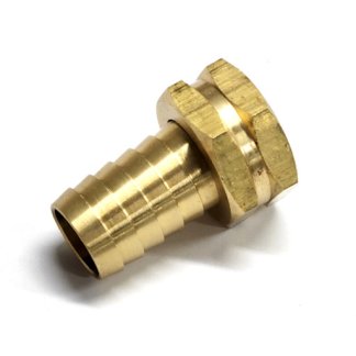 B3434W-BR, FGHT SWIVEL X 3/4 HOSE BARB WITH GASKET, BRASS