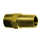 A1238B, 1/2" MPT X 3/8" HOSE BARB BRASS