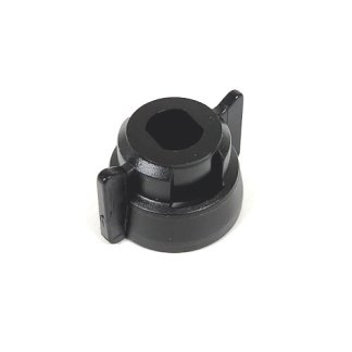 A402902.10, 10 MM BAYONET NOZZLE CAP WITH GASKET FOR LECHLER, BLACK