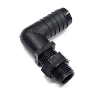 NTL34P, 3/4" ELBOW BARB X 11/16" NOZZLE THREAD