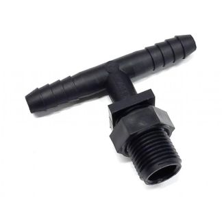 NTT38P, 3/8" TEE BARB X 11/16" NOZZLE THREAD