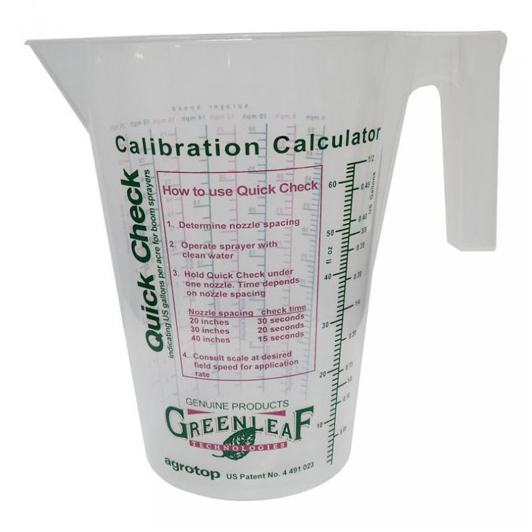 QC02, 1/2 GALLON SPRAYER CALIBRATION CONTAINER