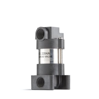 SV.2204A, 2204A 3-WAY SOLENOID VALVE, 1/4" NPT IN/OUT, 55 MAX PSI, SPADE CONNECTION