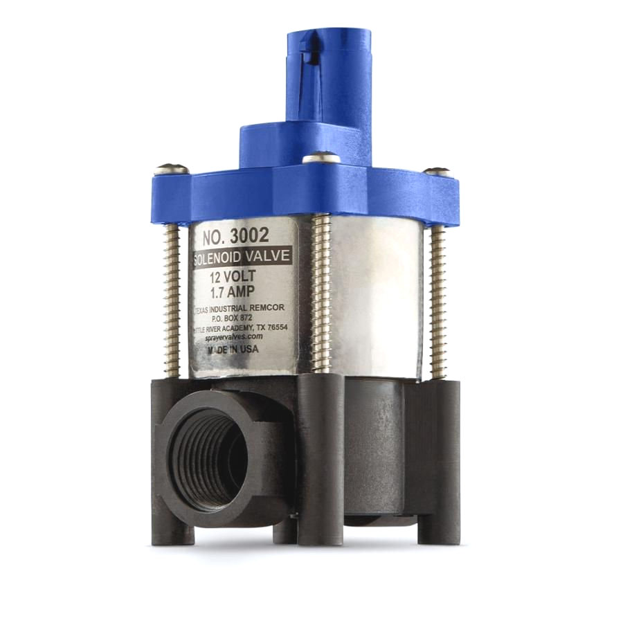 SV.3002A.WP.C, 3002A 2-WAY SOLENOID VALVE WITH E-CHIP, 1/2" NPT IN/OUT, 130 MAX PSI, WEATHERPACK CONNECTION