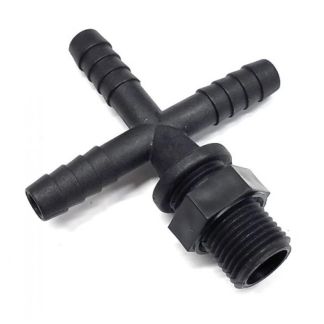 T38CP, 3/8" CROSS BARB X 11/16" NOZZLE THREAD