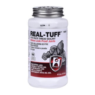 RSTFE, 4 FL. OZ. REAL-TUFF PTFE THREAD SEALANT COMPOUND BRUST TOP JAR